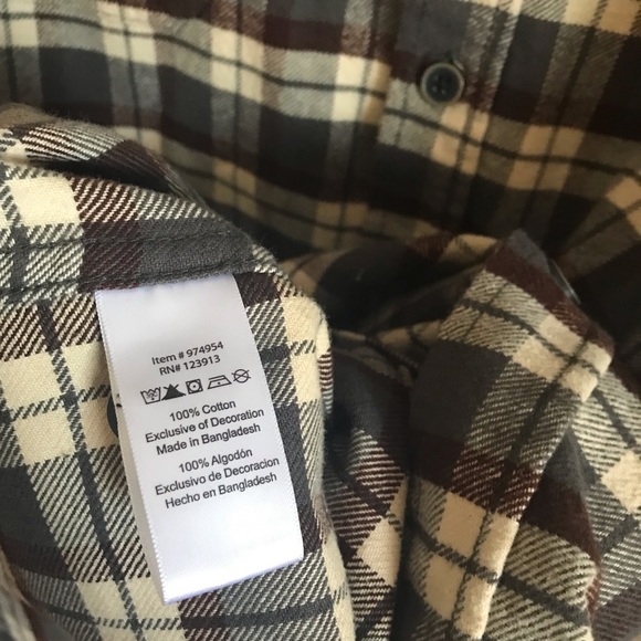 In Like-New JACHS Men’s Thick Heavy Flannel Button Down Shirt Size XL - Picture 6 of 8